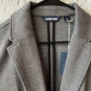 NEW Land’s End Jacquard Sport Knit Blazer